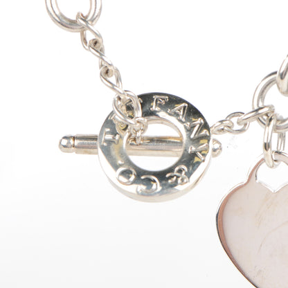 Tiffany Sterling Silver Heart Tag Toggle Necklace 3 of 5