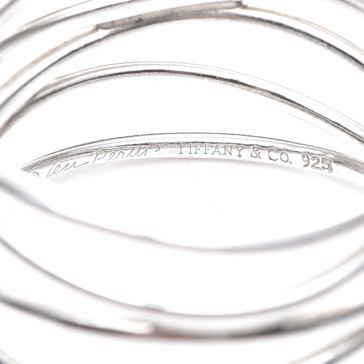 Sterling Silver Elsa Peretti 5 Row Wave Ring 54 7