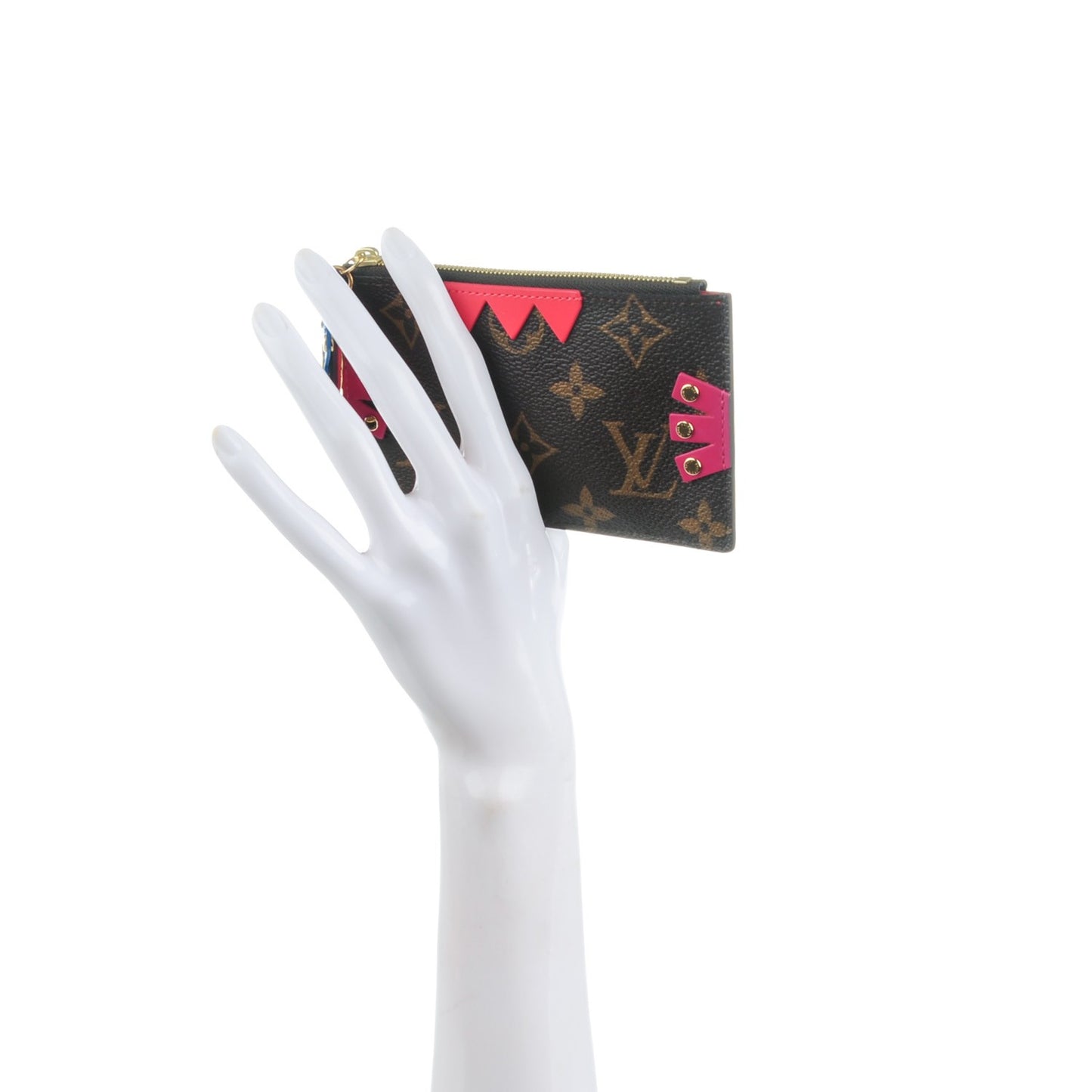 Monogram Totem Key Pouch Flamingo