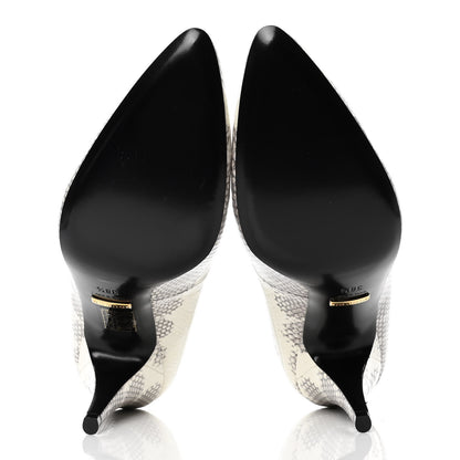 Gucci Snakeskin Pumps 38.5 Grey 4 of 5