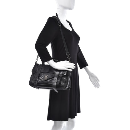 Proenza Schouler Lambskin Medium PS1 Satchel Black 2 of 10