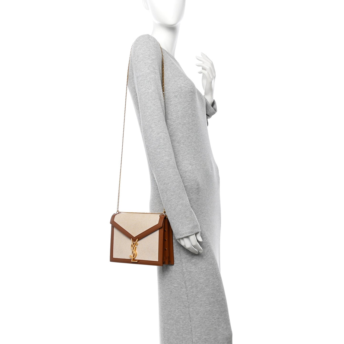 Canvas Calfskin Classic Monogram Cassandra Tan Natural