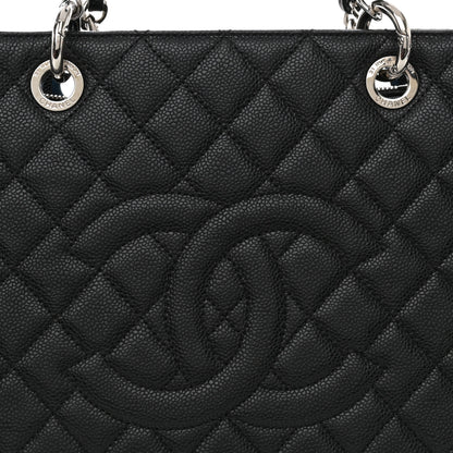 Chanel Caviar Quilted Grand Shopping Tote GST Black 8 of 11