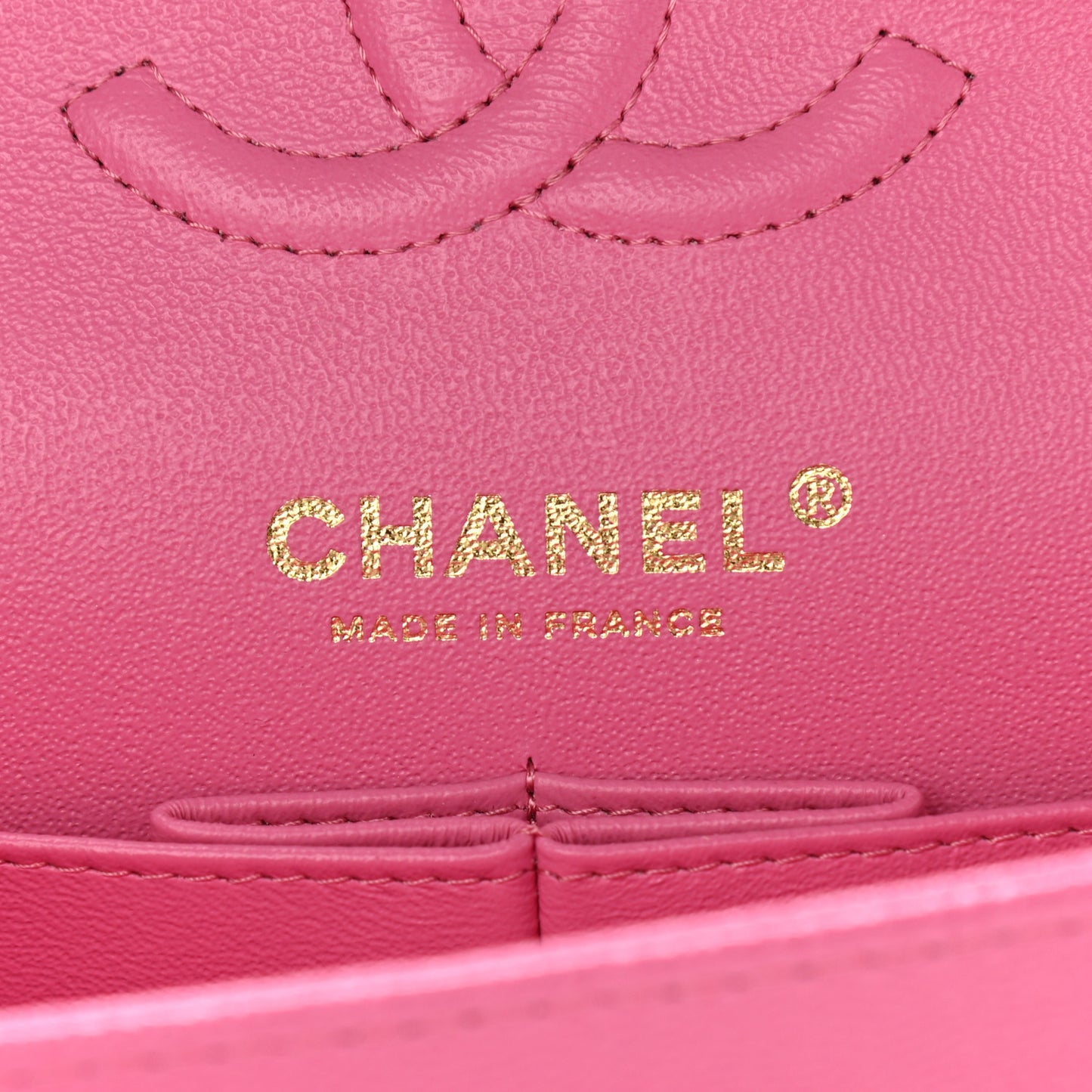 Caviar Quilted Small Double Flap Pink