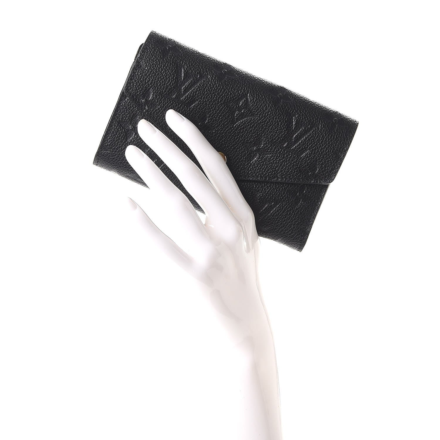 Louis Vuitton Empreinte Compact Curieuse Wallet Black 2 of 8
