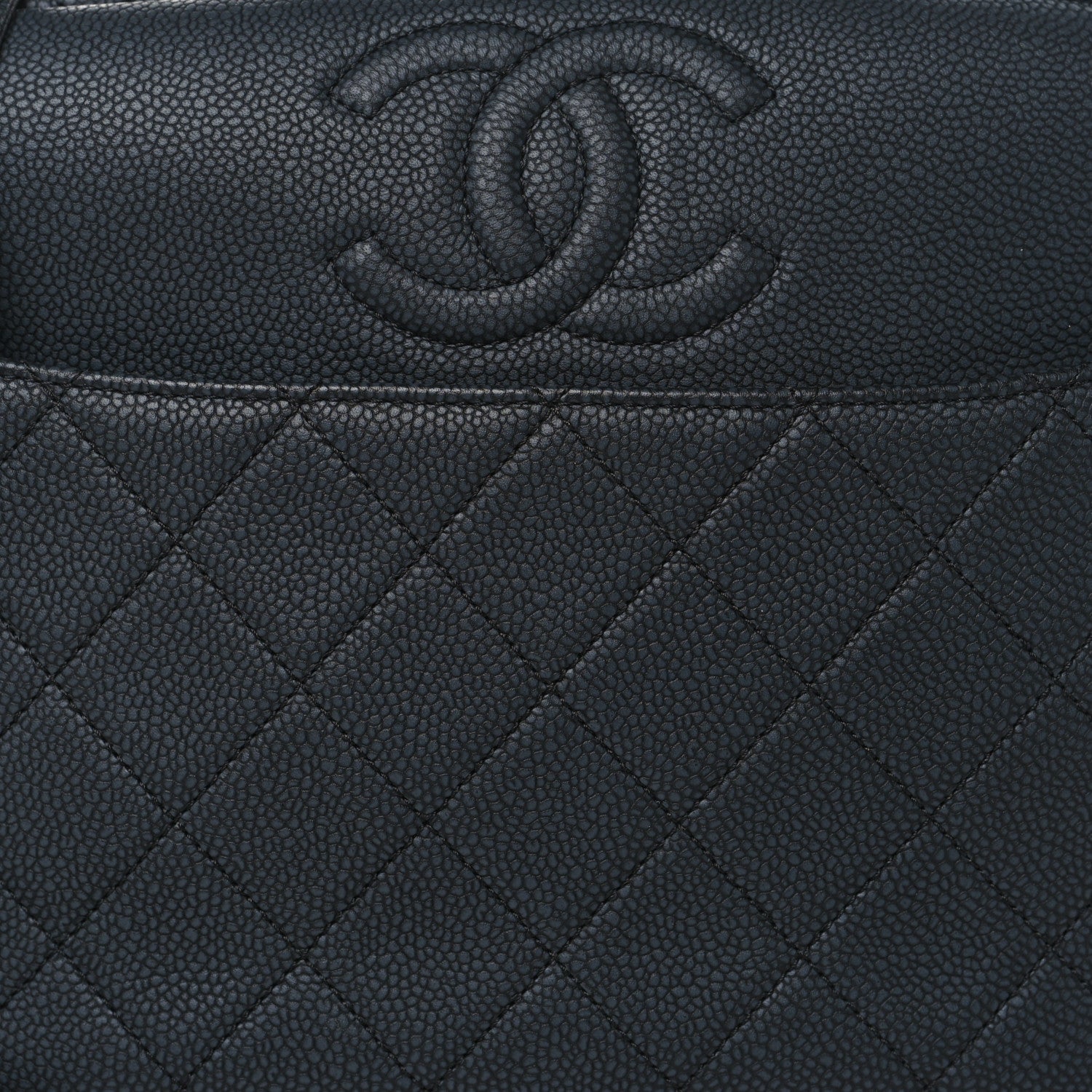 Chanel Caviar Quilted Large Coco Tassel Camera Case Dark Gray 8 of 10