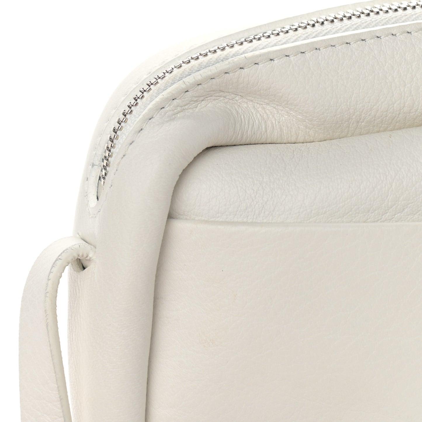 Calfskin Logo S Everyday Camera Bag White