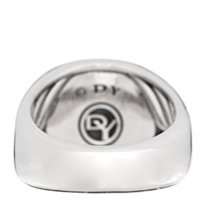 David Yurman Sterling Silver Black Onyx Signet Ring 63 10.5 3 of 4
