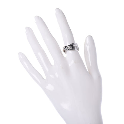 Cartier 18K White Gold 98 Xmas Limited Trinity Ring 51 5.75 2 of 5