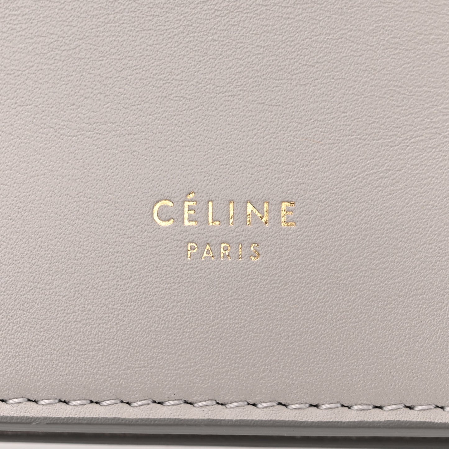 Smooth Calfskin Mini Clasp Bag Light Grey