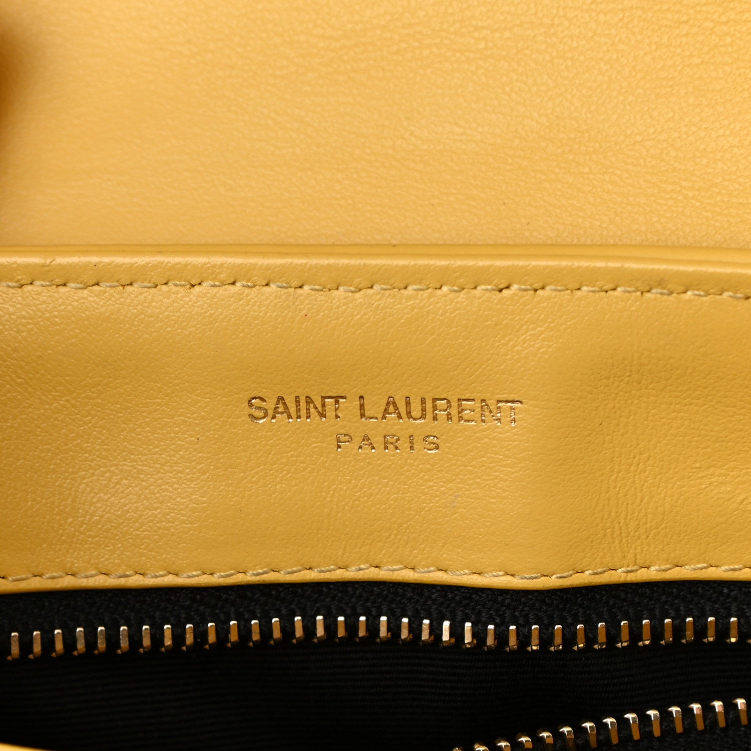 Saint Laurent Calfskin Y Quilted Monogram Toy Loulou Crossbody Bag Sunflower 6 of 9
