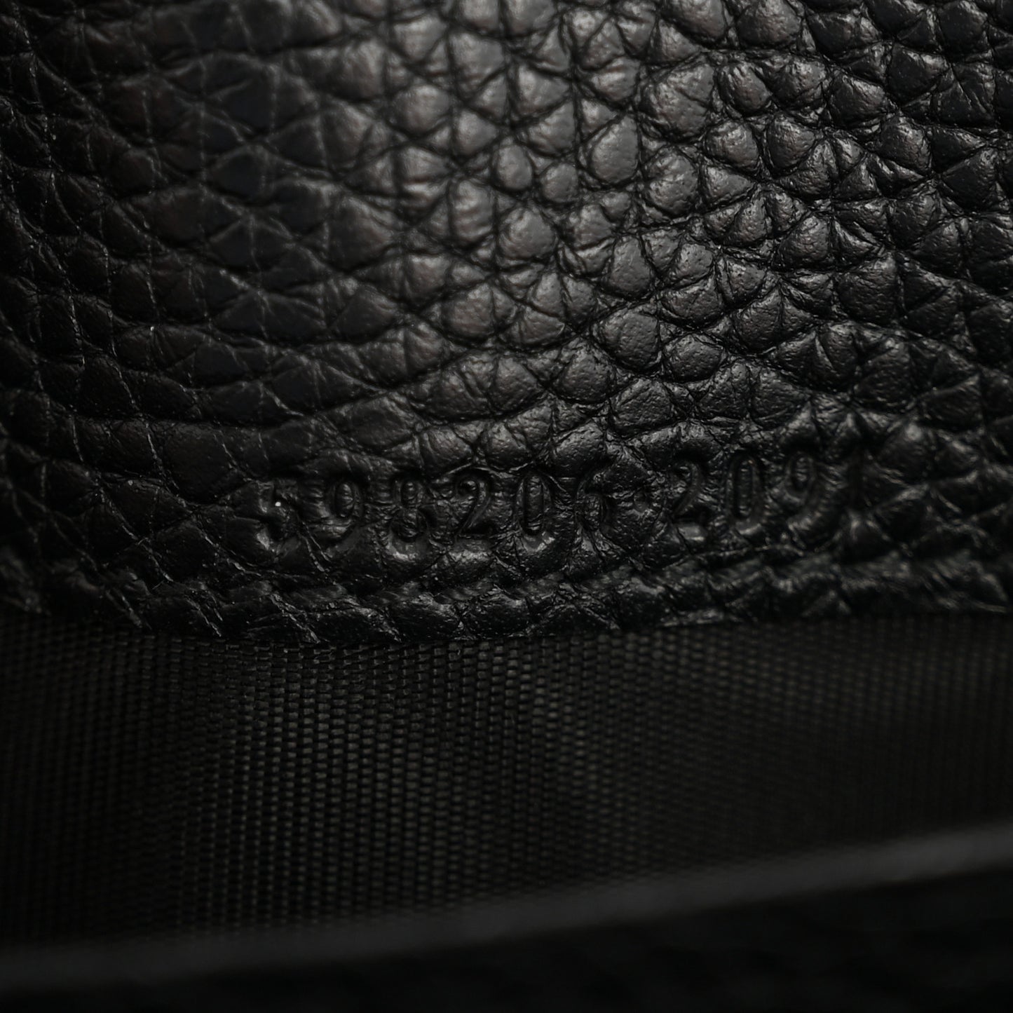 Pebbled Calfskin Large Soho Continental Wallet Black