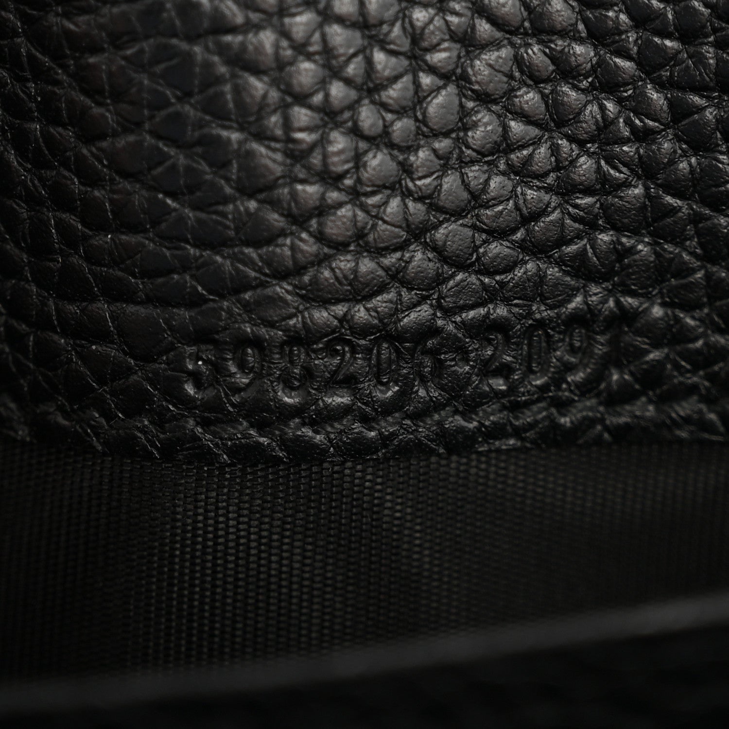 Gucci Pebbled Calfskin Large Soho Continental Wallet Black 7 of 9