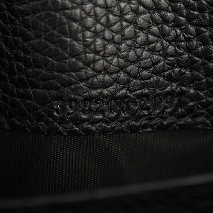 Gucci Pebbled Calfskin Large Soho Continental Wallet Black 7 of 9