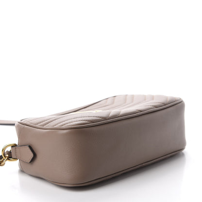 Gucci Calfskin Matelasse Small GG Marmont Chain Shoulder Bag Porcelain Rose 4 of 11
