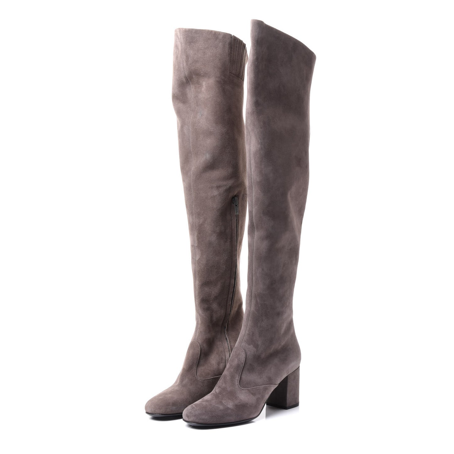 Suede Babies Over The Knee Boots 36 Road Grey