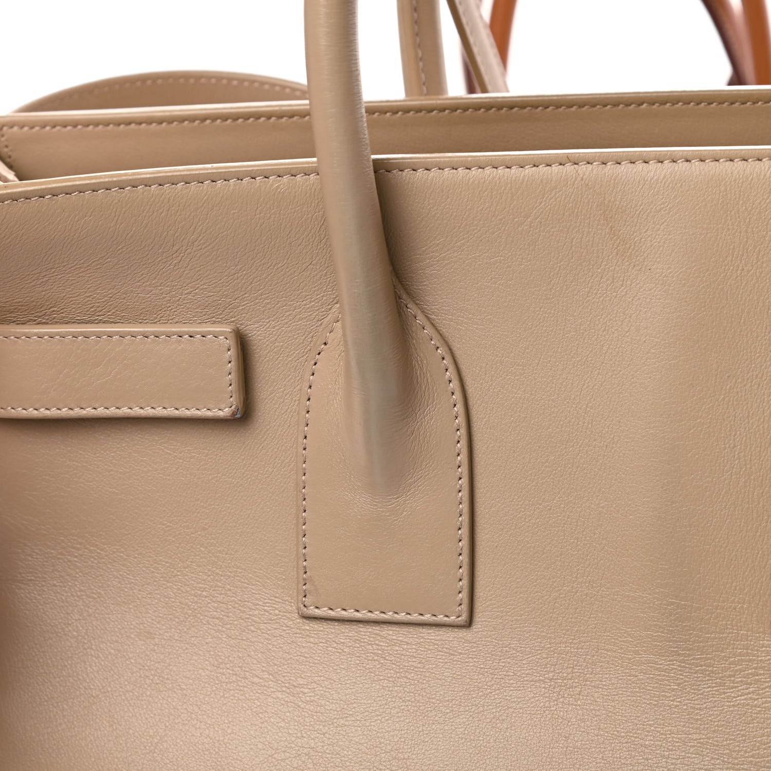 Saint Laurent Calfskin Small Sac De Jour Beige 18 of 19