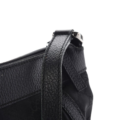 Gucci Nylon Monogram Small D Silver Ring Messenger Black 14 of 17