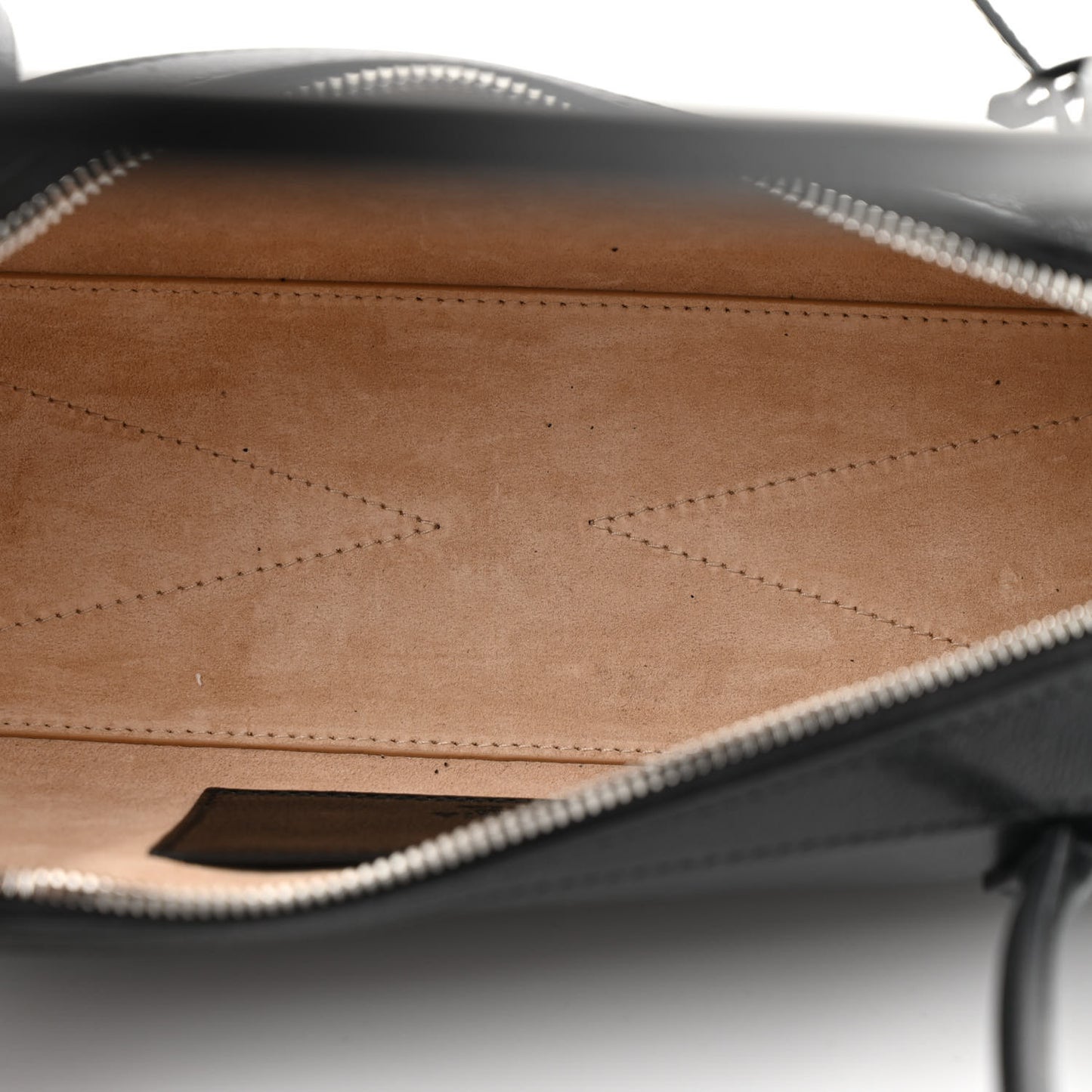Shiny Goatskin Medium Le Teckel Bag Black