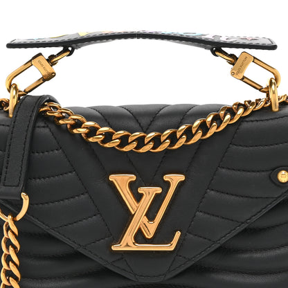 Louis Vuitton Calfskin New Wave Chain PM Black 8 of 10