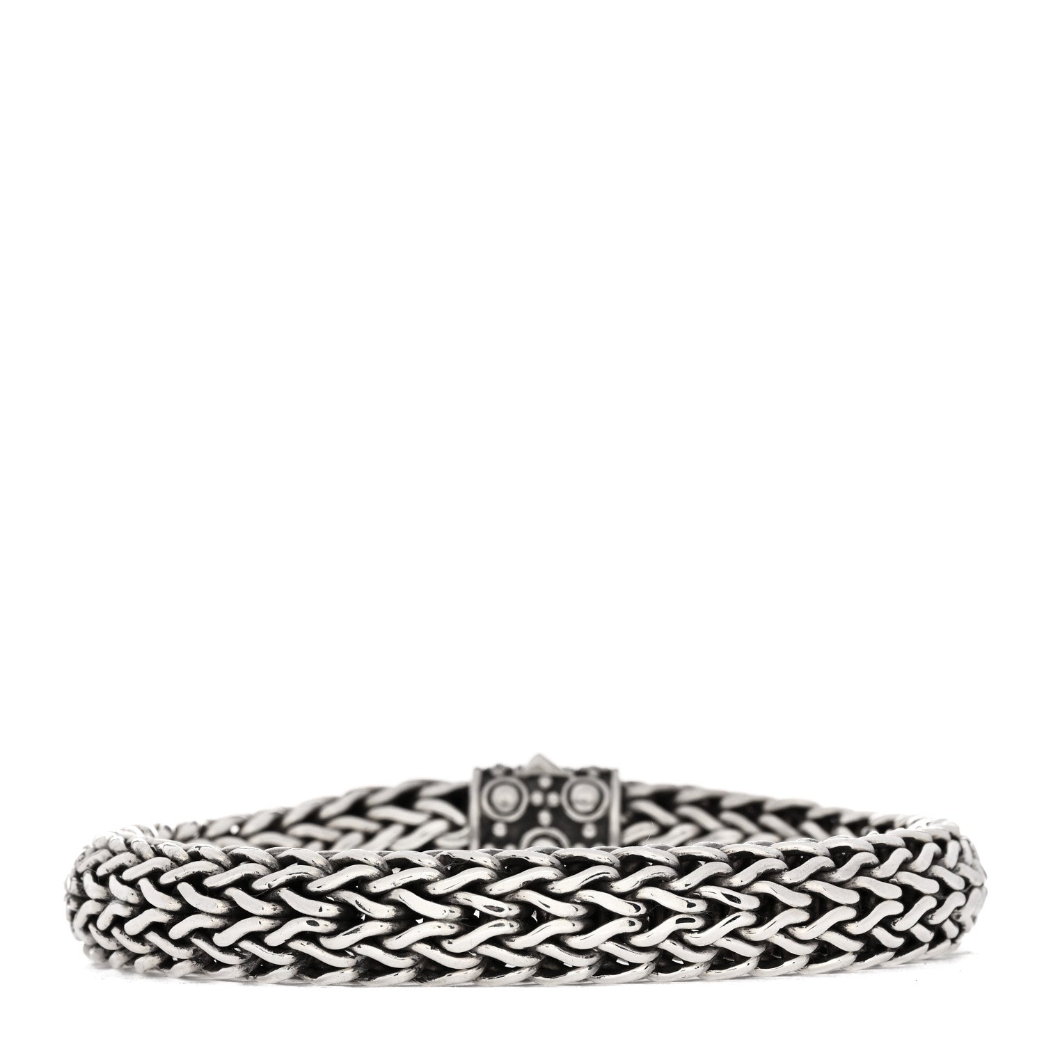 John Hardy Sterling Silver 18K Yellow Gold 10mm Jaisalmer Classic Chain Dot Bracelet 2 of 3