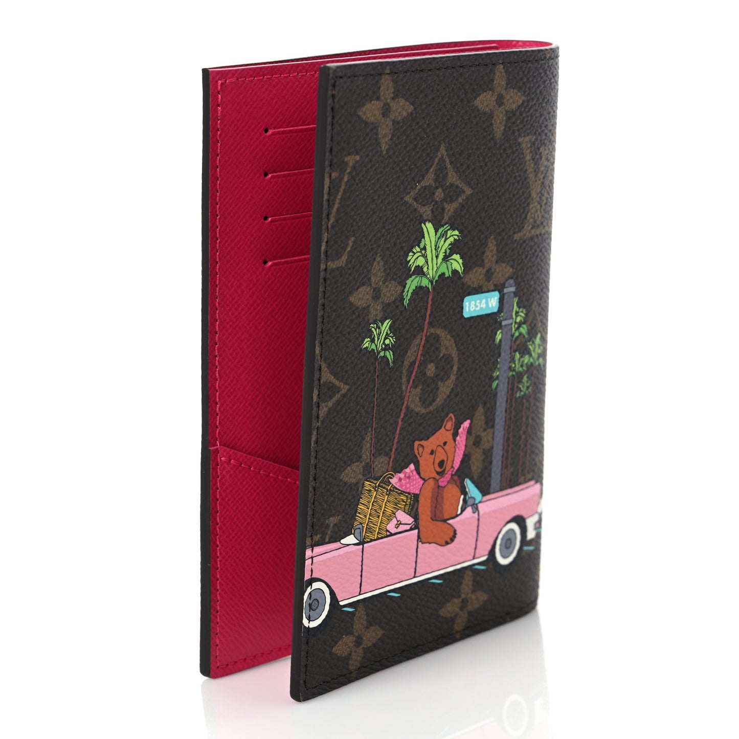 Monogram 2021 Christmas Animation Hollywood Passport Cover Fuchsia