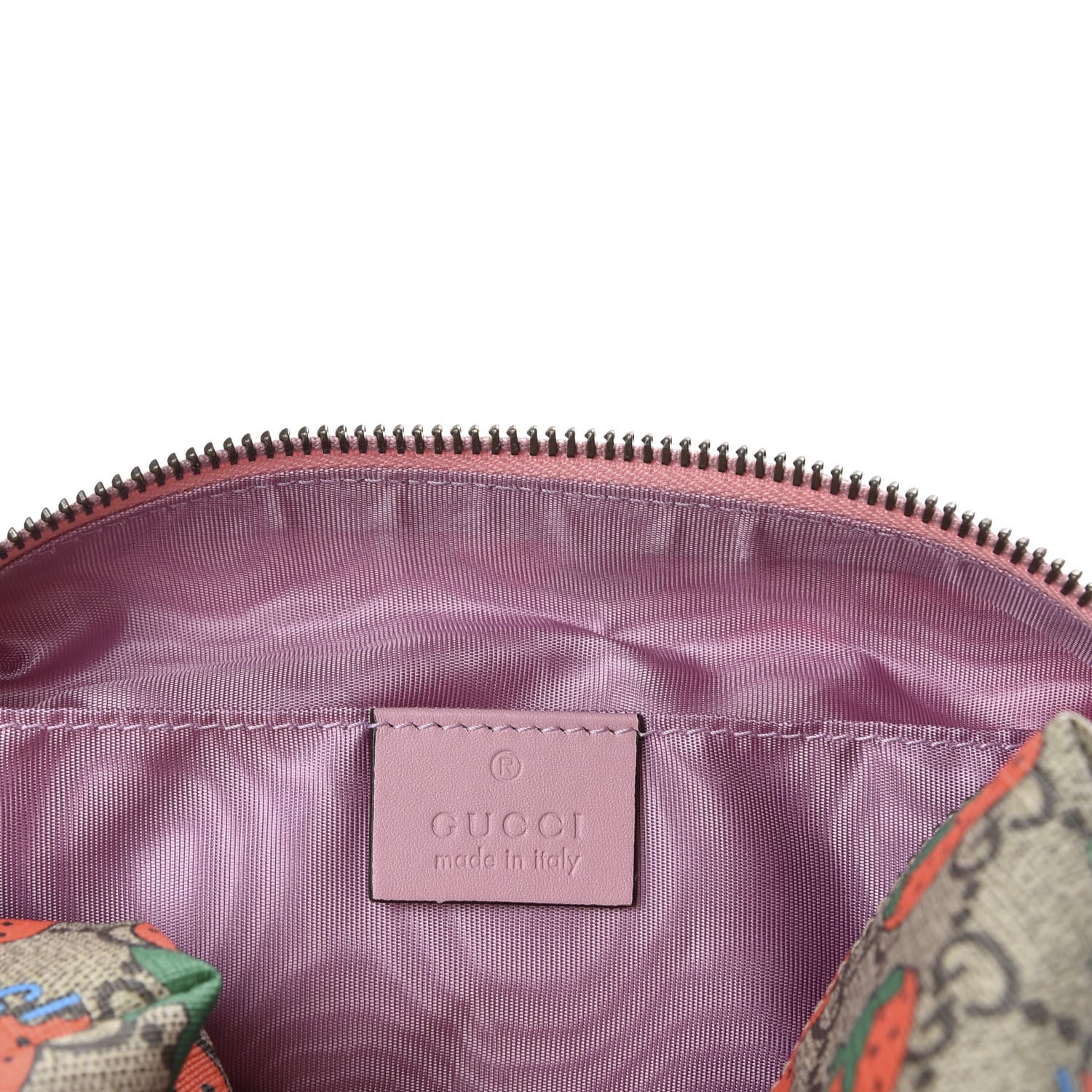 Gucci GG Supreme Monogram Strawberry Cosmetic Case 6 of 8