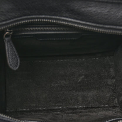 Celine Drummed Calfskin Micro Luggage Black 5 of 14
