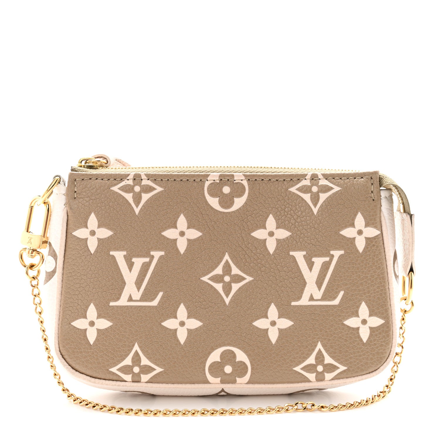 Louis Vuitton Empreinte Spring in the City Mini Pochette Accessories Kaki Beige Cream 1 of 6