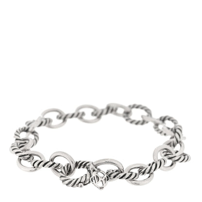 David Yurman Sterling Silver 10mm Medium Oval Link Bracelet 2 of 3