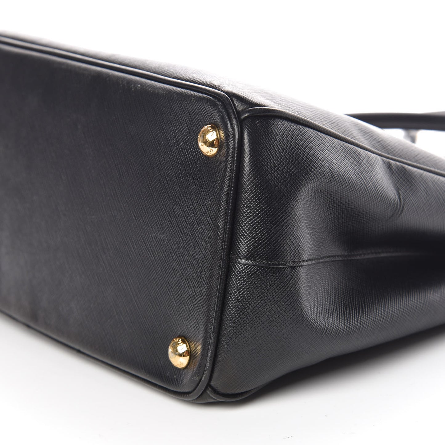 Saffiano Small Galleria Double Zip Tote Black