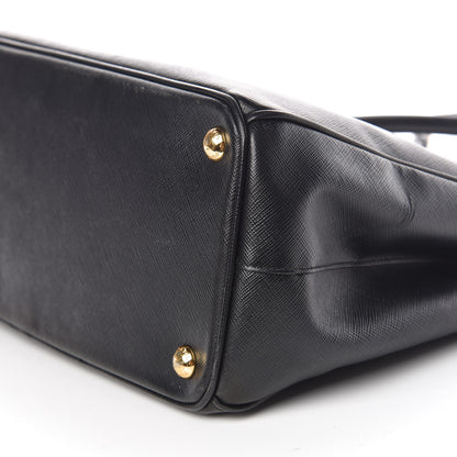 Prada Saffiano Small Galleria Double Zip Tote Black 7 of 13