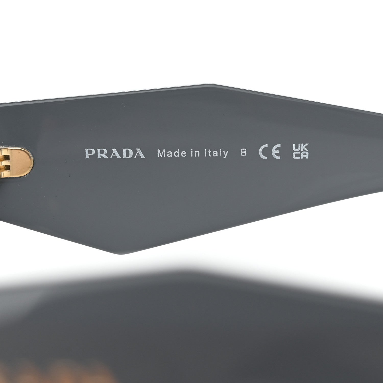 Prada Acetate Symbole Sunglasses SPR17W Graphite Black 6 of 8