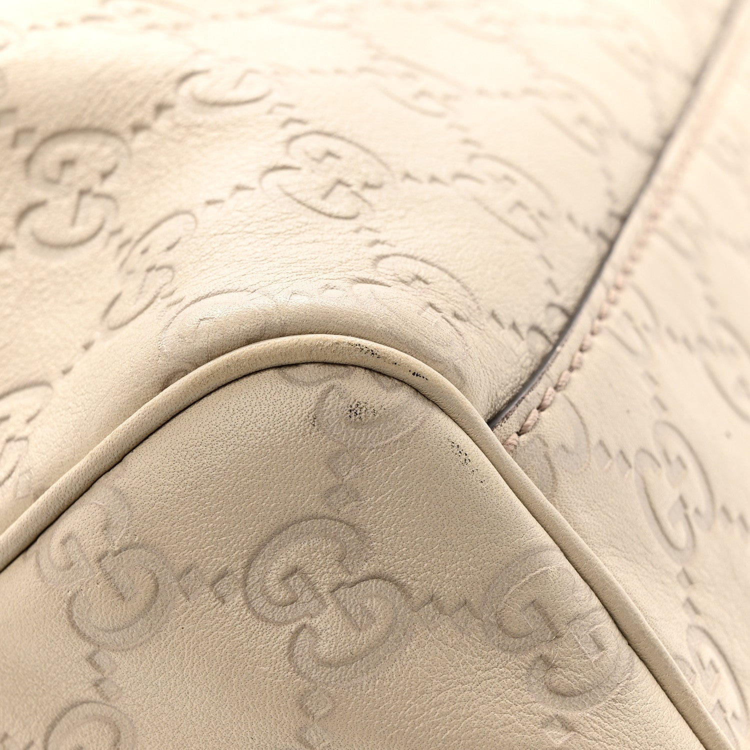 Gucci Guccissima Medium Sukey Tote Mystic White 14 of 15