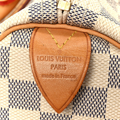 Louis Vuitton Damier Azur Speedy 30 7 of 10