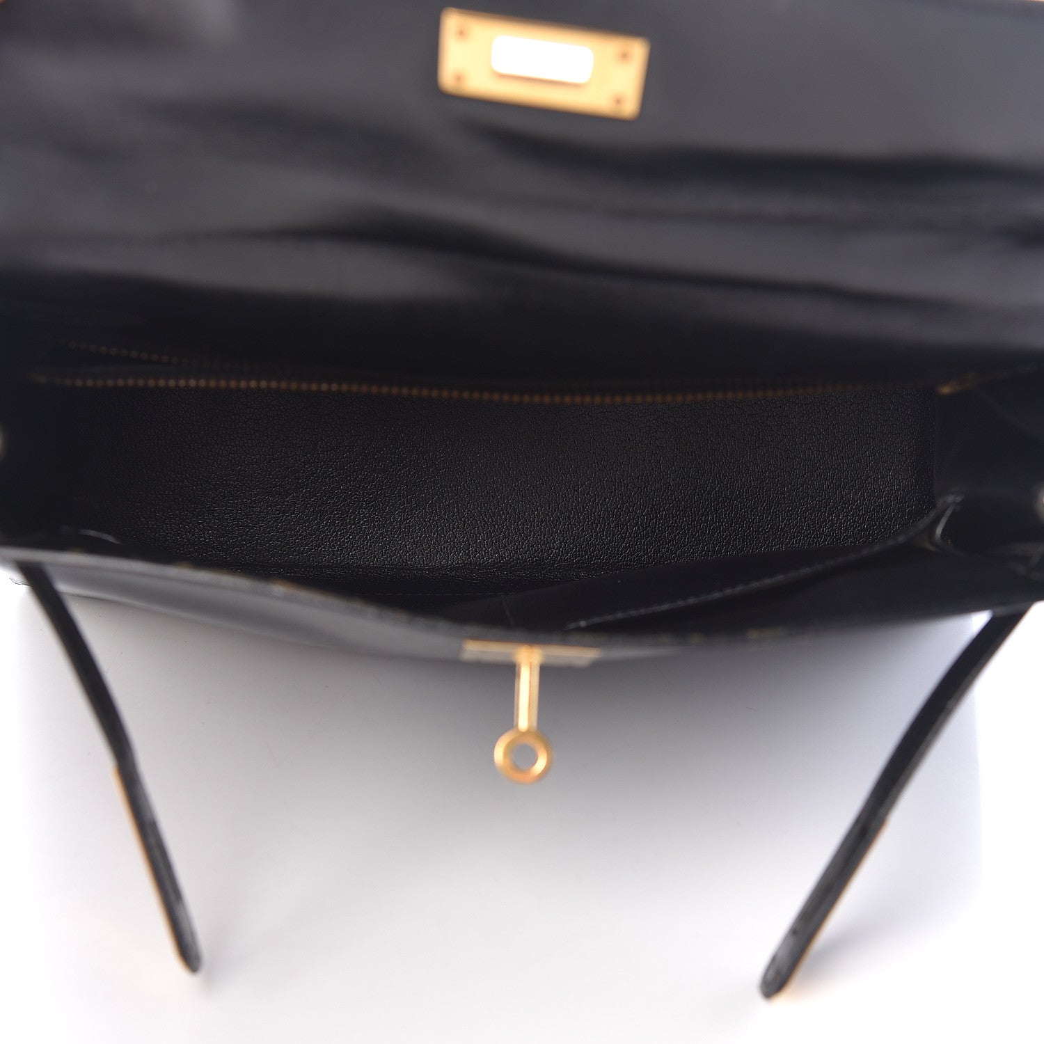 Hermes Box Kelly Retourne 28 Black 5 of 24