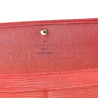 Louis Vuitton Epi Sarah Wallet Coquelicot 6 of 18