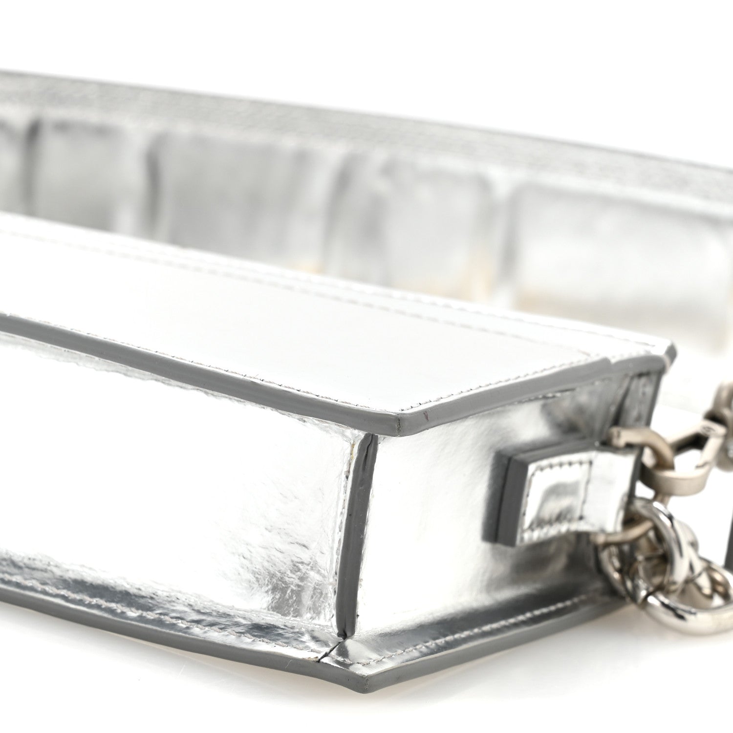 Jacquemus Metallic Calfskin Le Sac Ciuciu Silver 9 of 9
