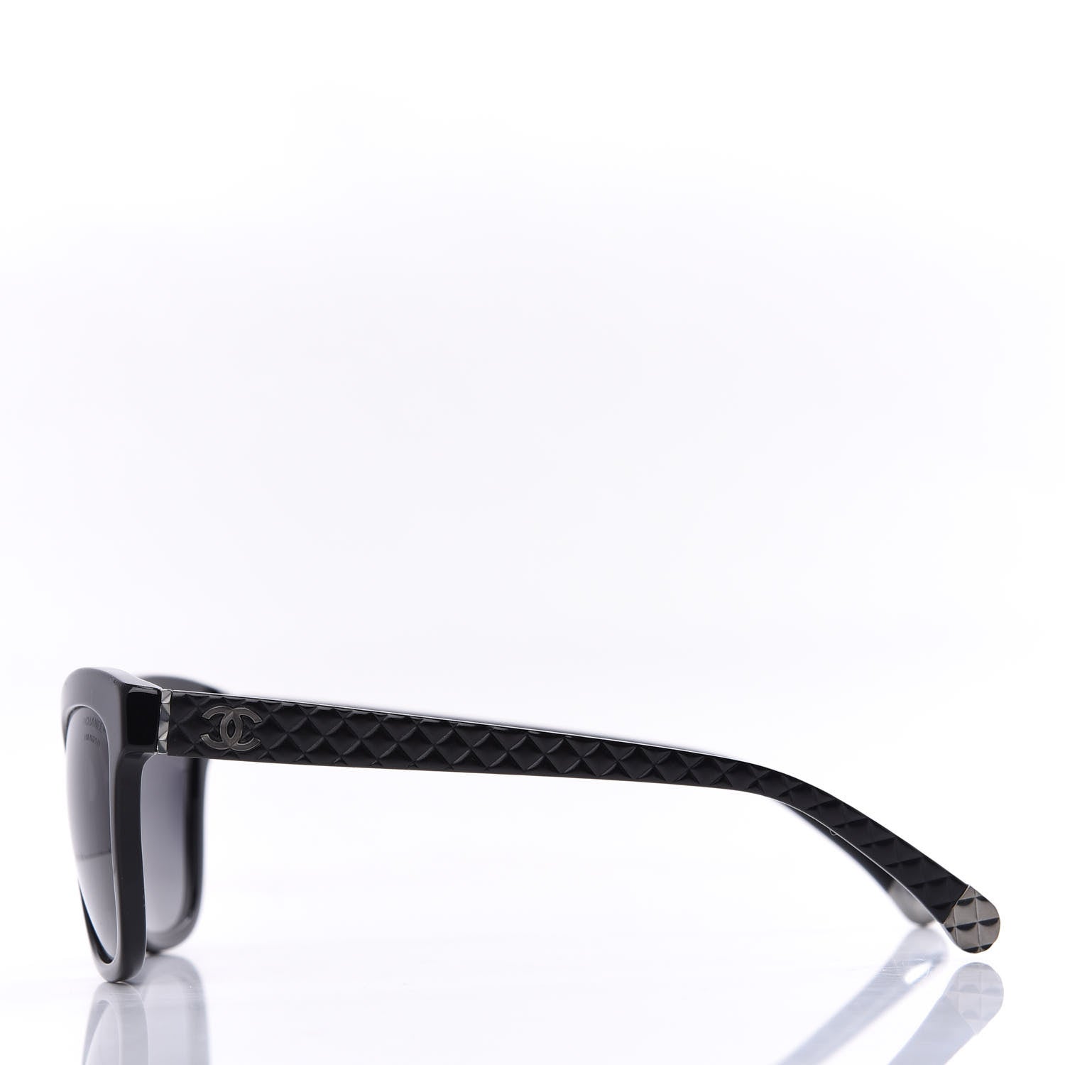 Chanel Polarized CC Cat Eye Sunglasses 5330 Black 3 of 9