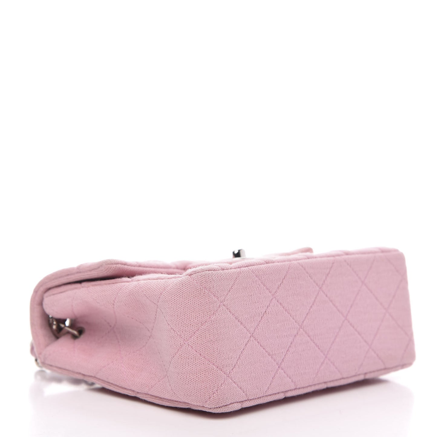 Jersey Quilted Mini Square Flap Pink