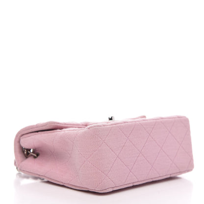 Chanel Jersey Quilted Mini Square Flap Pink 4 of 12