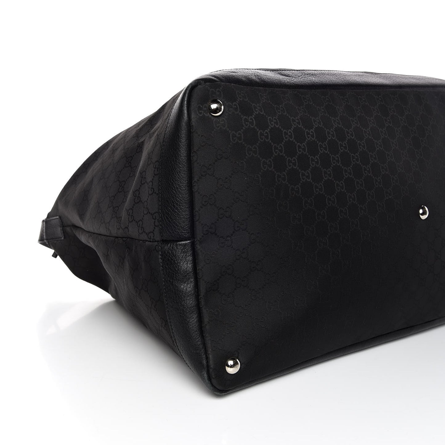Nylon Monogram Travel Hobo Black