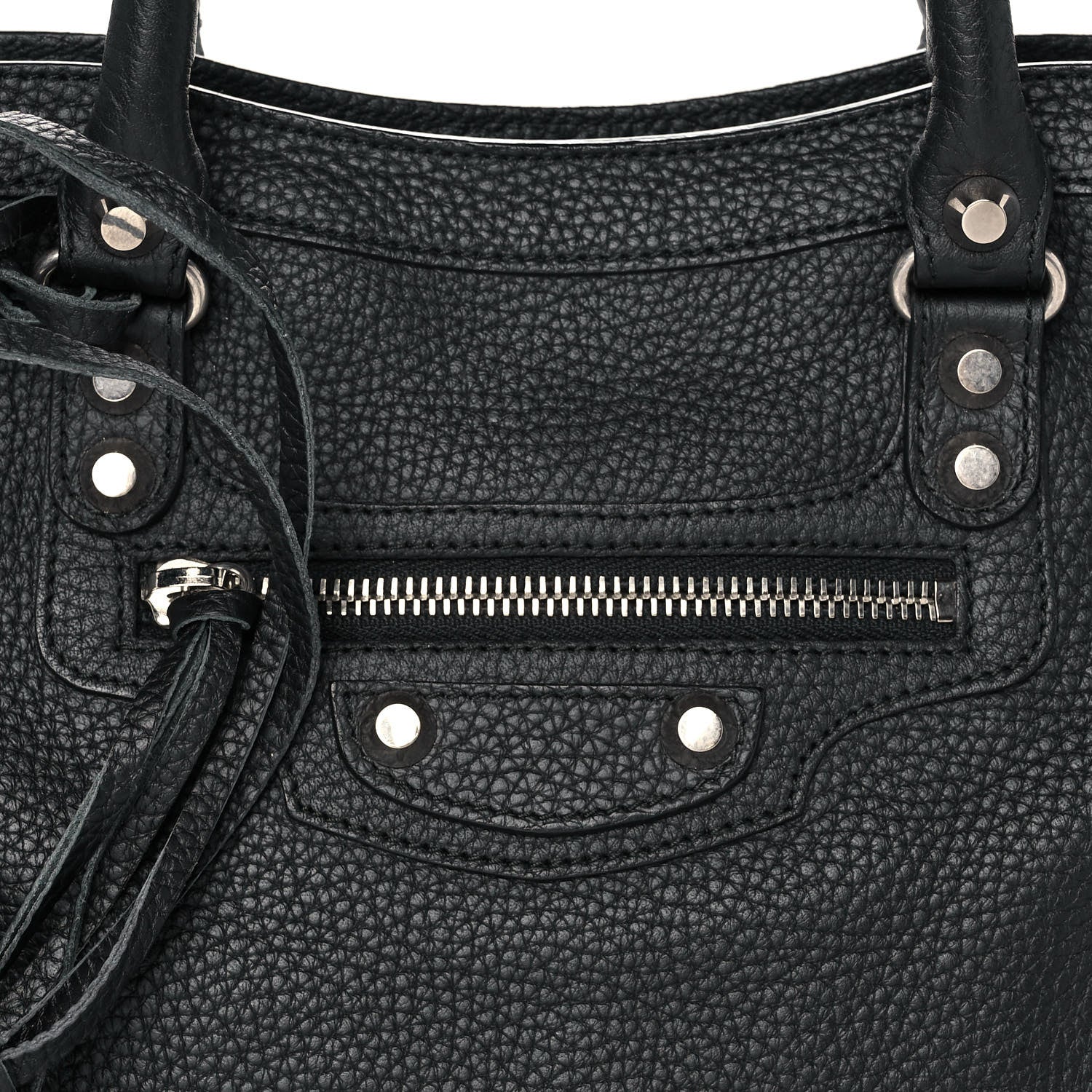 Balenciaga Vibrato Calfskin Classic Silver Hardware S City Black 8 of 11