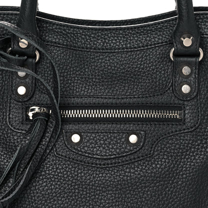 Balenciaga Vibrato Calfskin Classic Silver Hardware S City Black 8 of 11