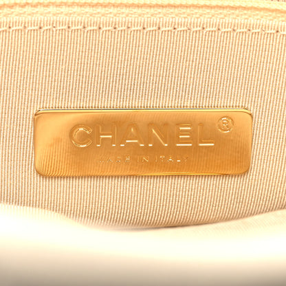 Chanel Lambskin Quilted Large Chanel 19 Flap Beige 6 of 11