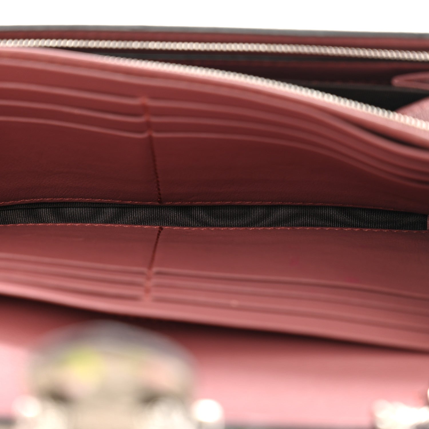 Gucci GG Supreme Monogram Blooms Dionysus Chain Clutch Wallet Beige Multicolor Dry Rose 5 of 13