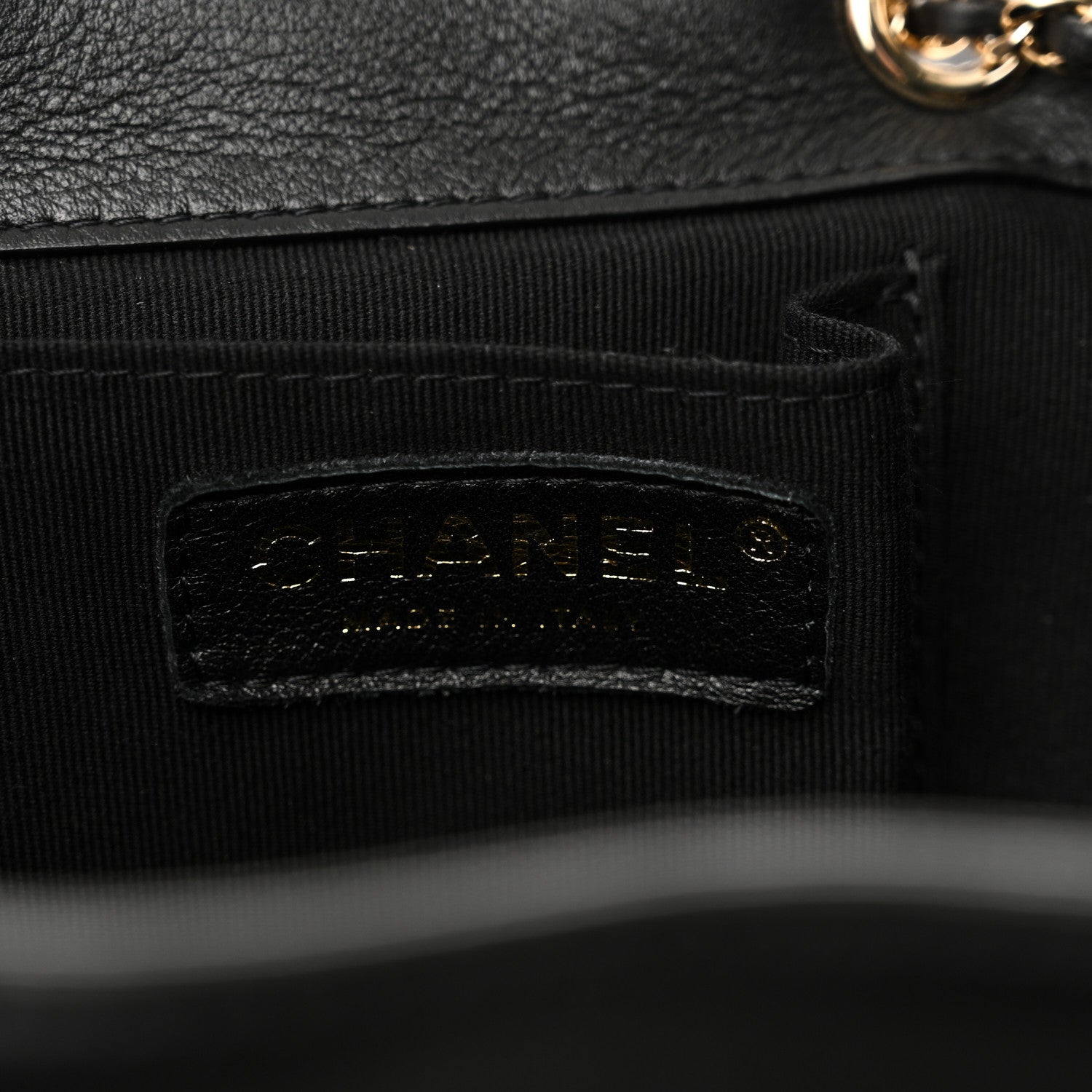 Chanel Lambskin Quilted Large Duma Drawstring Backpack Black 6 of 10