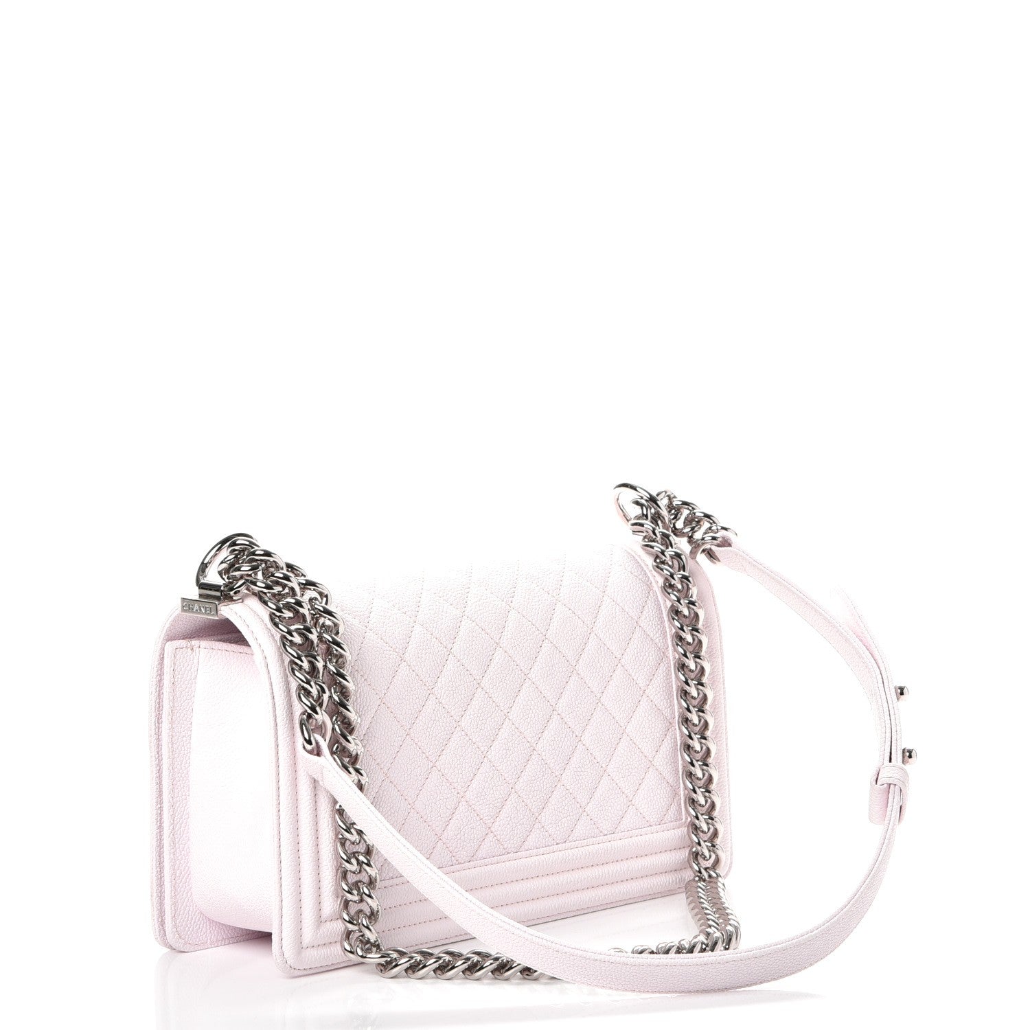 Chanel Caviar Quilted Medium Boy Flap White 4 of 9