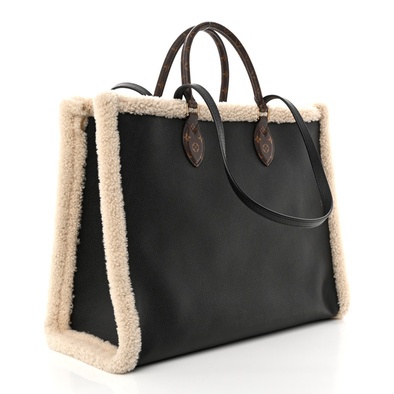 Louis Vuitton Calfskin Monogram Teddy Onthego GM Black 3 of 13