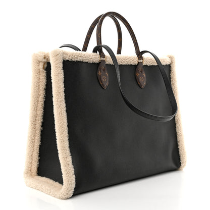 Louis Vuitton Calfskin Monogram Teddy Onthego GM Black 3 of 13